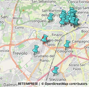 Mappa Strada Alla Trucca, 24127 Bergamo BG (2.4575)