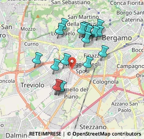Mappa Strada Alla Trucca, 24048 Treviolo BG, Italia (1.6245)
