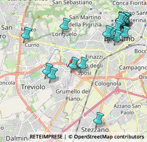 Mappa Strada Alla Trucca, 24127 Bergamo BG (2.5575)