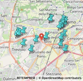 Mappa Strada Alla Trucca, 24048 Treviolo BG, Italia (1.8995)