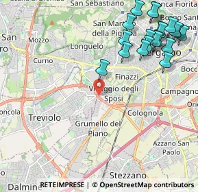 Mappa Strada Alla Trucca, 24048 Treviolo BG, Italia (2.7415)