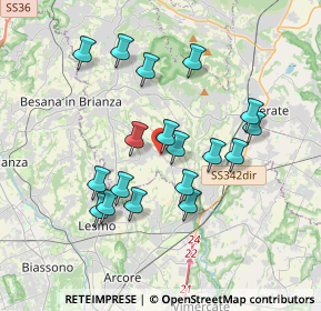 Mappa Via Dante Alighieri, 23880 Casatenovo LC, Italia (3.33778)