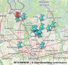 Mappa Viale Como, 20034 Giussano MB, Italia (11.06571)