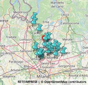 Mappa Viale Como, 20034 Giussano MB, Italia (9.8675)