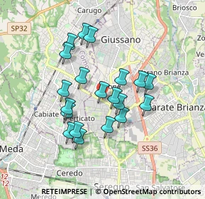 Mappa Viale Como, 20034 Giussano MB, Italia (1.502)