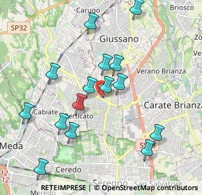 Mappa Viale Como, 20034 Giussano MB, Italia (1.93733)
