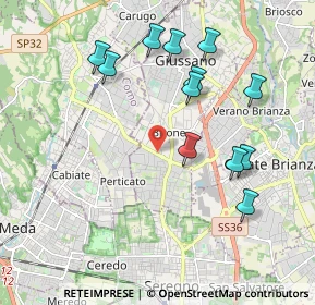 Mappa Viale Como, 20034 Giussano MB, Italia (2.0225)
