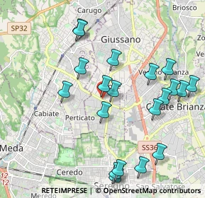 Mappa Viale Como, 20034 Giussano MB, Italia (2.164)
