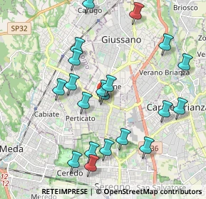 Mappa Viale Como, 20034 Giussano MB, Italia (2.0425)