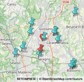 Mappa Viale Como, 20034 Giussano MB, Italia (4.17643)