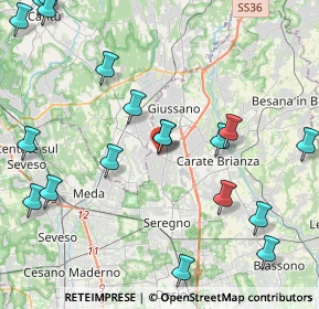 Mappa Viale Como, 20034 Giussano MB, Italia (5.5155)