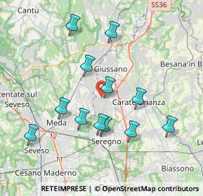 Mappa Viale Como, 20034 Giussano MB, Italia (3.63833)