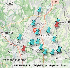 Mappa Viale Como, 20034 Giussano MB, Italia (4.11176)