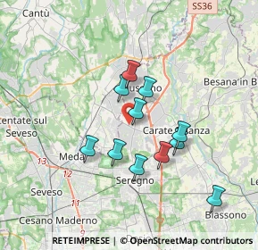 Mappa Viale Como, 20034 Giussano MB, Italia (2.91273)