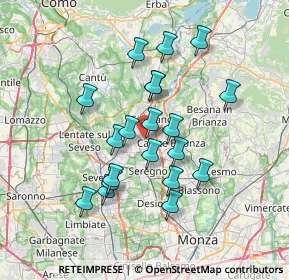 Mappa Viale Como, 20034 Giussano MB, Italia (6.215)