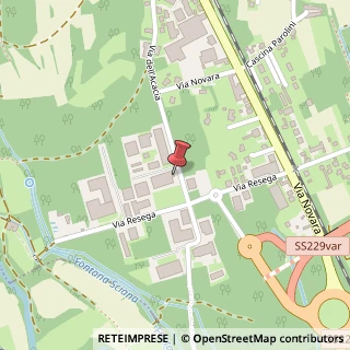 Mappa Via dell'Acacia, 60, 28021 Borgomanero, Novara (Piemonte)