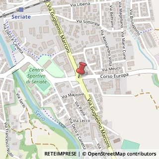 Mappa Via marconi guglielmo 92, 24068 Seriate, Bergamo (Lombardia)