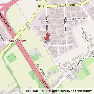 Mappa Viale dell'Elettronica, 20, 36016 Thiene, Vicenza (Veneto)