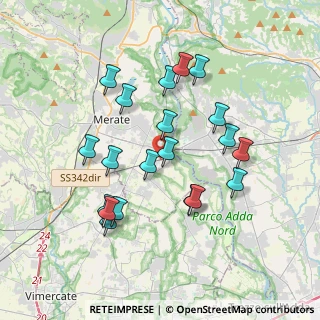 Mappa 23877 Paderno d'Adda LC, Italia (3.515)