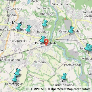 Mappa 23877 Paderno d'Adda LC, Italia (3.06636)