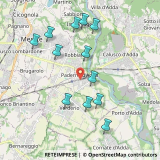 Mappa 23877 Paderno d'Adda LC, Italia (2.10833)