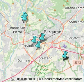 Mappa Via Sant'Ambrogio, 24127 Bergamo BG, Italia (3.70545)