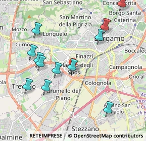 Mappa Via Sant'Ambrogio, 24127 Bergamo BG, Italia (2.19917)