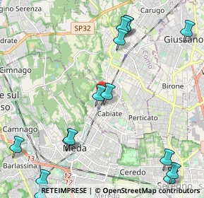 Mappa Via Trento, 22060 Cabiate CO, Italia (2.88533)