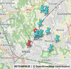 Mappa Via Trento, 22060 Cabiate CO, Italia (1.48583)