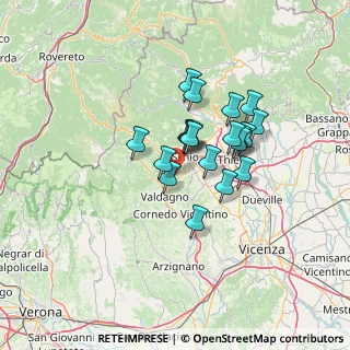 Mappa Via Sarego, 36015 Schio VI, Italia (9.847)