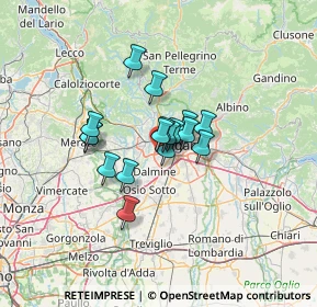 Mappa SS671, 24035 Curno BG, Italia (8.14882)