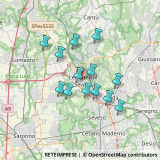 Mappa SP44, 20823 Lentate sul Seveso MB, Italia (3.12154)