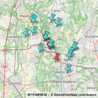 Mappa SP44, 20823 Lentate sul Seveso MB, Italia (3.23889)