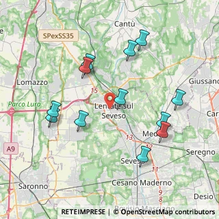 Mappa SP44, 20823 Lentate sul Seveso MB, Italia (4.00417)