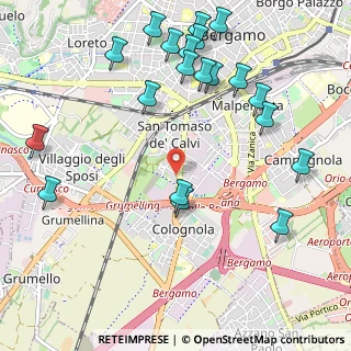 Mappa Via Giovanni Falcone, 24126 Bergamo BG, Italia (1.2675)