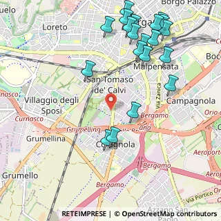 Mappa Via Giovanni Falcone, 24126 Bergamo BG, Italia (1.2755)