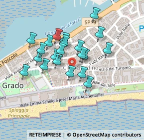 Mappa Viale Italia, 34073 Grado GO, Italia (0.17619)