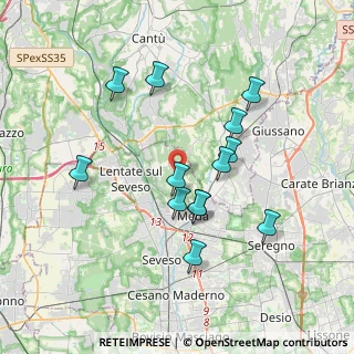 Mappa Via Santa Maria, 20821 Meda MB, Italia (3.36)