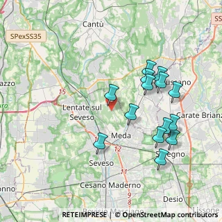 Mappa Via Santa Maria, 20821 Meda MB, Italia (3.76286)
