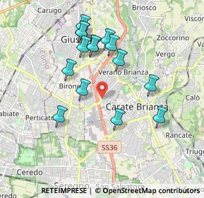 Mappa Via Francesco Petrarca, 20843 Verano Brianza MB, Italia (1.758)