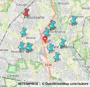 Mappa Via Francesco Petrarca, 20843 Verano Brianza MB, Italia (1.70083)