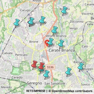 Mappa Via Francesco Petrarca, 20843 Verano Brianza MB, Italia (2.36857)