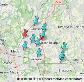 Mappa Via Francesco Petrarca, 20843 Verano Brianza MB, Italia (3.02727)