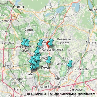 Mappa Via Francesco Petrarca, 20843 Verano Brianza MB, Italia (7.63313)