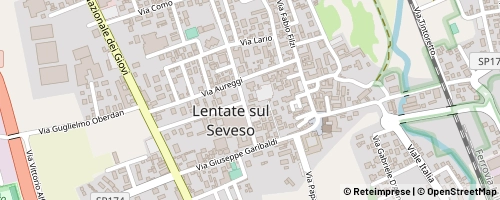 Mappa Lentate sul Seveso