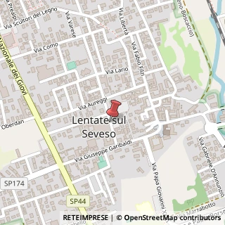 Mappa Via matteotti giacomo 3, 22066 Lentate sul Seveso, Monza e Brianza (Lombardia)