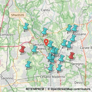 Mappa 20823 Seveso MB, Italia (3.91737)