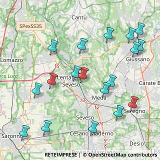 Mappa 20823 Seveso MB, Italia (4.95333)