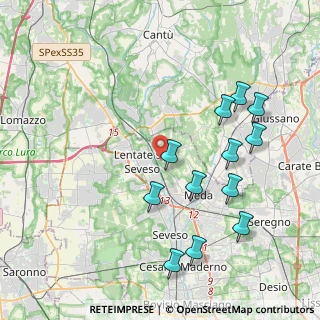 Mappa 20823 Seveso MB, Italia (4.265)