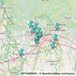 Mappa Via Architetto G. Broglio, 24048 Treviolo BG, Italia (5.02455)